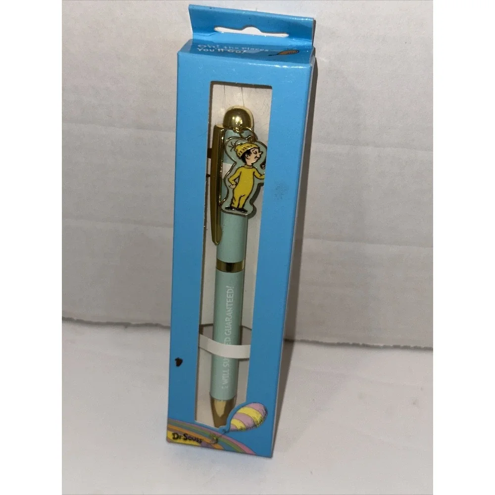 Dr Seuss Oh The Places Youll Go Great Places Charm Pen Blue Gold Black Ink NEW